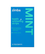 Zimba Teeth Whitening Strips Enamel Safe Vegan 14-Day Treatment 28 Strip... - $14.84