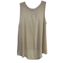 Altard State Womens Tank Top Beige Sleeveless High Low Knit Blouse L New - £18.95 GBP
