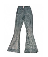 Lucy In The Sky High Teal Metallic Flare Pant S - $599.47 MXN