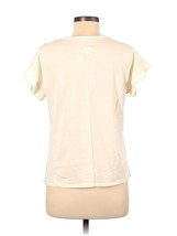 Muk Luks Womens Short Sleeve Top Size X-Large Color Cream - £24.90 GBP