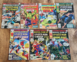 Marvel Team-Up #50 53 54 55 58 60 63 Spider-Man Hulk Wasp Comic Book Lot of 7 - £61.86 GBP