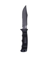 SOG SEAL Pup Fixed 4.75&quot; Powder Coated Combo Blade GRN Handles Nylon Sheath - $76.36