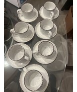 7 Retro 1970s/80s Midwinter Stonehenge Creation Tea Cups and Saucers - $46.53