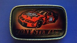 Tony Stewart &quot;Vintage&quot; #20 Leather Buckle - Usa - £6.97 GBP