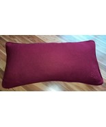 Ralph Lauren Dark Red Heavy Cotton Down Filled Throw Pillow RLL Monogram... - £47.03 GBP