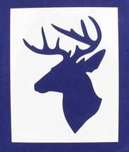Buck-Deer Head Stencil -S-Mylar 14 Mil 15&quot;H X 12&quot;W - Painting /Crafts/ Templates - £18.06 GBP