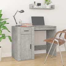 Desk Concrete Grey 100x49x75 cm Engineered Wood - £48.92 GBP