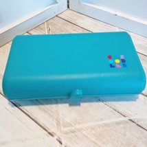 Caboodles 2606 Small Turquoise Makeup Jewelry Box Trinket Storage Case W... - £8.68 GBP