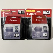 2 Canon 210XL Black Ink Cartridges Pixma PG-210XL Sealed/Genuine - £37.00 GBP