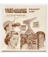 1950&#39;s View-Master Reel List Vintage Packet List #3 - £2.32 GBP