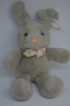 VTG Dakin Musical Bunny Rabbit Peter Cottontail Song Plush Pull Toy Lovey 1991 - £17.79 GBP