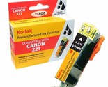 KODAK Remanufactured Ink Cartridge Compatible With Canon CLI-221BK High-... - $9.05