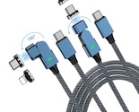 Magnetic Usb C Charger Cable 2 In 1, 2-Pack 6.6Ft Pd 100W(5A) 180 Rotata... - $37.99