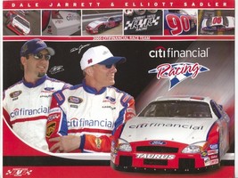 Dale Jarrett &amp; Elliott Sadler Citifinancial Ford NASCAR Hero Card 2005-FN - $23.28