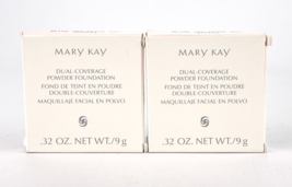 Mary Kay Dual Coverage Powder Foundation 400 Beige .32 Ounce Each Lot Of 2 - £19.27 GBP