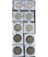 Australian Florins Silver Coins HIGH GRADES - 50% SILVER BULK LOT x10 - £110.59 GBP