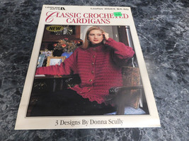 Classic Crocheted Cardigans by Donna Scully Leisure Arts Leaflet 2624 - £7.85 GBP