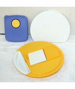 Tupperware Yellow Bowl Top Mandolin Grater + Board + Free 3386A-3 Blue Lid - $13.64 CAD