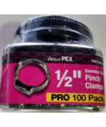 Apollo 1/2 in. Stainless Steel PEX-B Barb Pinch Clamp Jar (100-Pack) PXP... - $50.48