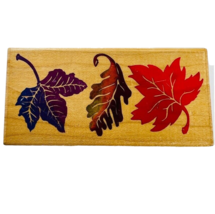 Posh Impressions Maple Oak Leaves Fall Dee Gruenig Rubber Stamp 550J18 - £13.57 GBP