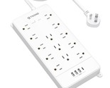 TROND Surge Protector Power Strip 10 ft Cord - Long Extension Cord, 4000... - £51.67 GBP