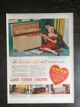 Vintage 1951 Lane Cedar Chests Full Page Original Ad 622 - $6.92