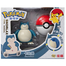 Snorlax With Box New 18Pcs Pokemon Anime Figure Original Genuine Box Action - $25.69