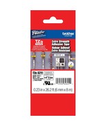 Brother Genuine P-touch TZE-S211 Tape, 1/4&quot; (0.23&quot;) Wide Extra-Strength ... - £18.87 GBP