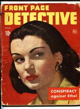 Front Page DETECTIVE-1944-FEBRUARY-GOOD Girl Art Cover G- - $47.53