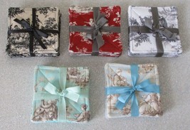 Toile Coaster Sets of 6 - 4&quot; Squares - $7.00