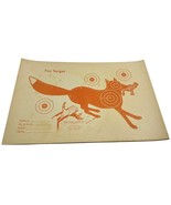 Vintage Paper Target Fox Tear Away Pad 25 Pages Orange Varmint Animal Sh... - $14.95