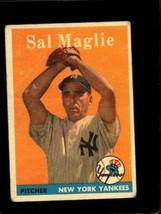 1958 TOPPS #43 SAL MAGLIE FAIR YANKEES UER  *NY0177 - $4.41