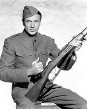 Gary Cooper B&amp;W 16X20 Canvas Giclee Sergeant York With Rifle - $69.99