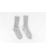 Vintage 70s Streetwear Wool Blend Knit Winter Boot Socks Heather Gray Me... - $1,033.97 MXN