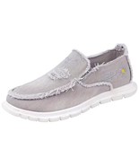 FASHION ~ Size 12 ~ Gray &amp; White ~ Slip-On ~ Low Top ~ Casual ~ Fabric S... - $49.11 CAD