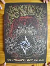 Metallica Poster 30 Years Heavy Reign Fillmore Dec 7 2011 - $370.20 CAD