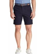 Mens Shorts Big &amp; Tall Chaps Blue Flat Front Basic Twill Casual $48 NEW-... - $21.78