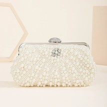  Full  Bead Dinner Bag Shiny  Decoration Clutch Bag New Solid Elegant Party  Cha - £78.56 GBP