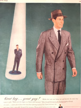 1949 Original Esquire Art Ad Advertisements TALON Zippers SEAGRAM&#39;s VO Whiskey - £5.17 GBP