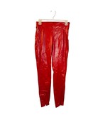 Zara Women’s Red Faux Leather Pants – Size Small - €21,39 EUR