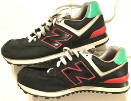 NEW BALANCE 574 Tropical Black Pink Green WL574HRK Women&#39;s Running Shoes 10 - £25.86 GBP