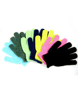 4 Exfoliating Gloves Double Sided Beauty Spa Massage Skin Shower Body Sc... - £11.78 GBP