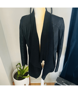 Blank NYC Drape Front Open Waterfall Faux Leather Wrap Moto Jacket, Blac... - $80.69 CAD