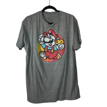 Super Mario Bros. Mushroom &#39;85 Design Shirt Size Large Gray - $11.77