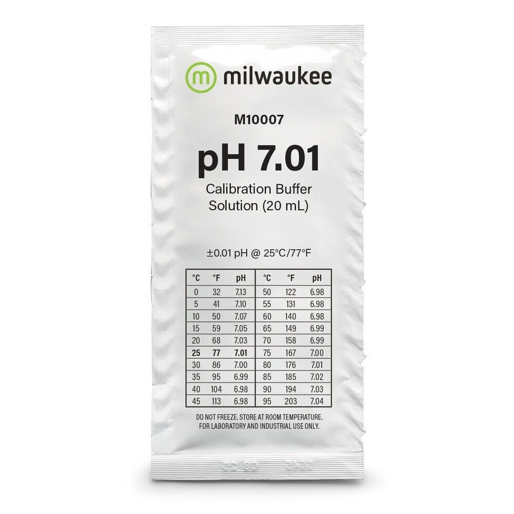 Milwaukee M10007B pH 7.01 Calibration Solution Sachets (Pack 25) - $44.37