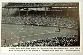 1947 Magazine Photo Chicago Cubs Wrigley Field Baseball Stadium Game in Progress - £8.16 GBP