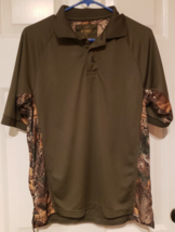 Redhead  Realtree Xtra Camo Shirt Mens Small Green Camouflage SS Polo Hu... - £13.02 GBP