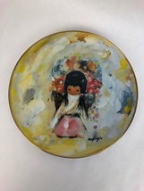 DE GRAZIA THE FLOWER GIRL 1978 10 1/2 Limited Edition China Plate #7219 ... - £14.17 GBP