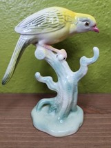 Brad Keeler California Pottery VTG 1940s Ceramic Porcelain Yellow Bird on Branch - £62.47 GBP