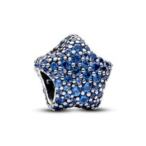 Pandora Blue Star Charm Pendant, Star Pendant, Fit Pandora Charm Bracelet - £11.06 GBP